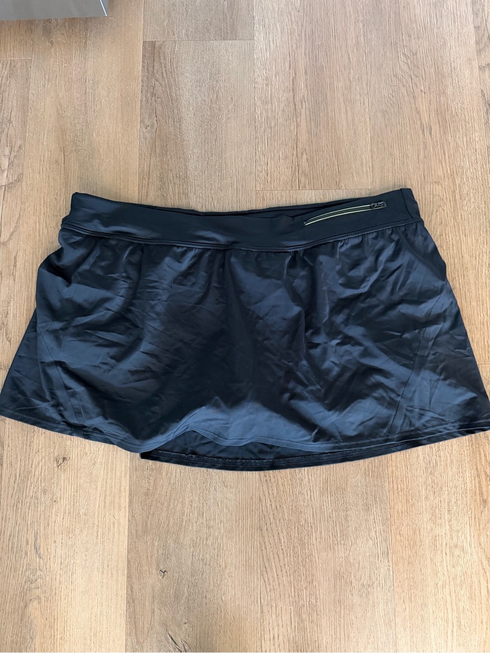 Women's Lands End Black Swim Skirt Size 24
